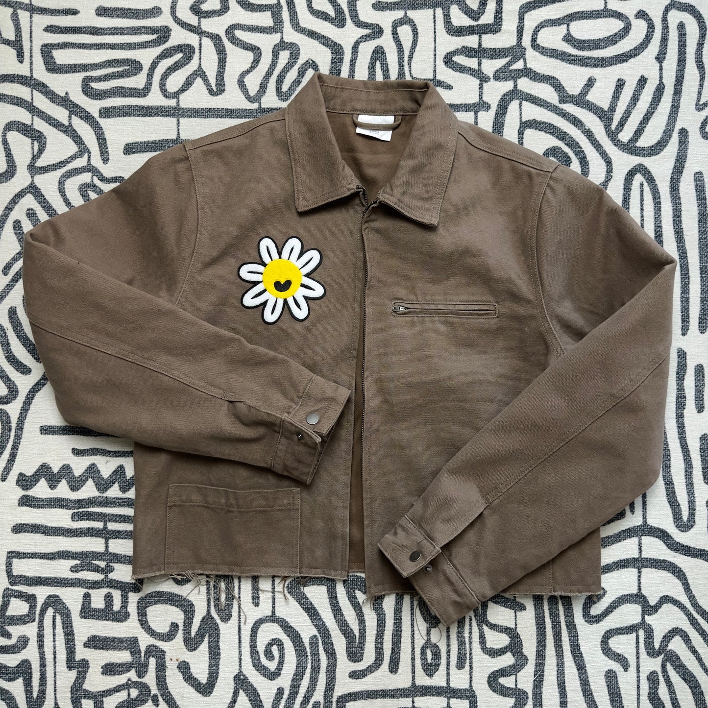 "nOt So CoMmoN" Cropped Jacket - Walnut